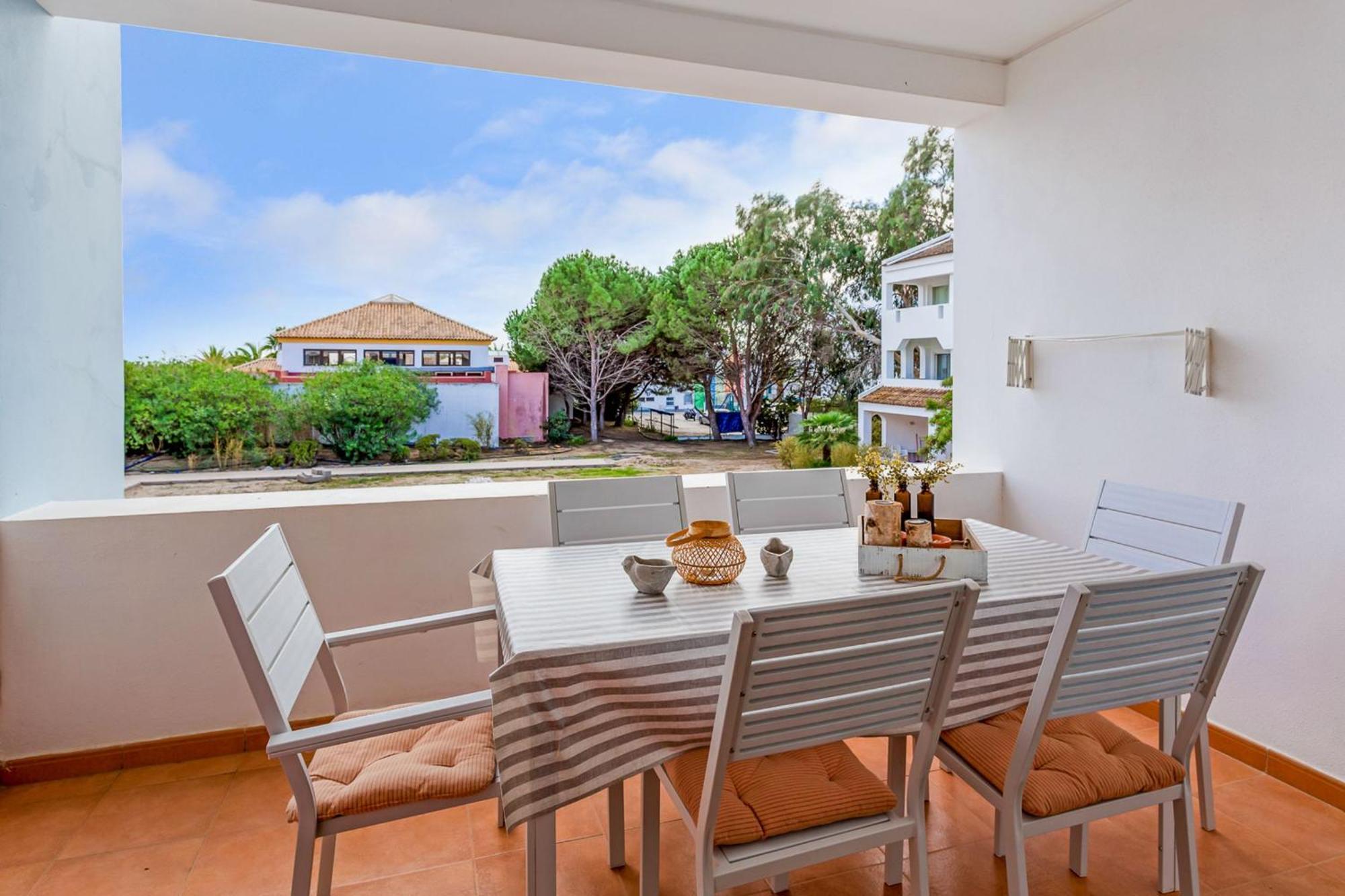 Golden 1 Bdr Flat W/ Balcony & Pool By Lovelystay Cabanas De Tavira Exterior foto